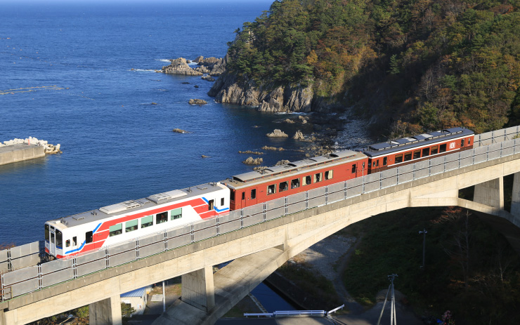 北リアス線-堀内駅から白井海岸駅までの区間