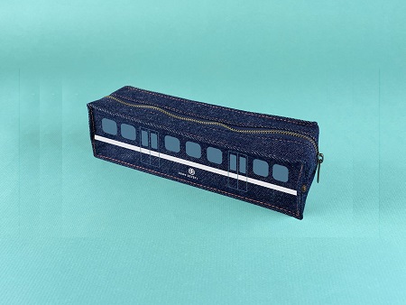 藍皮列車造型筆袋