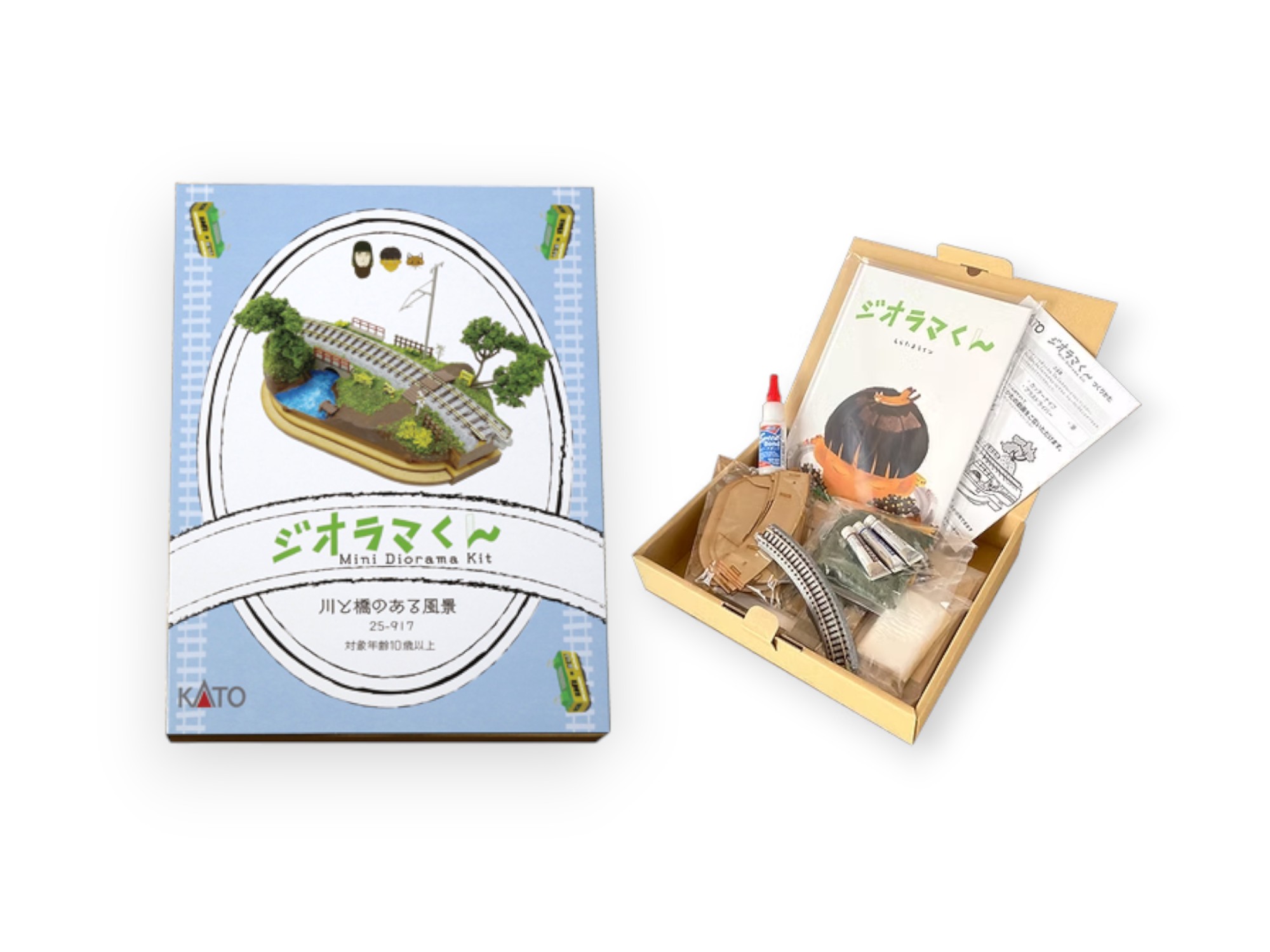 Kato N規 迷你場景套件+模型君繪本圖片共4張