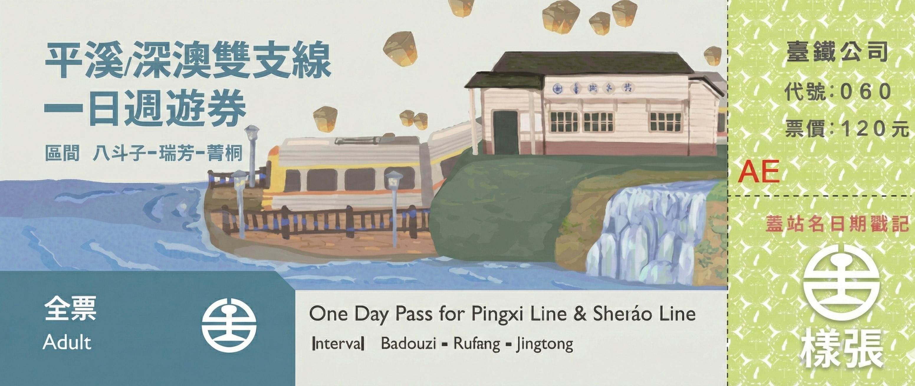 平溪線/深澳雙支線一日週遊券(全票)