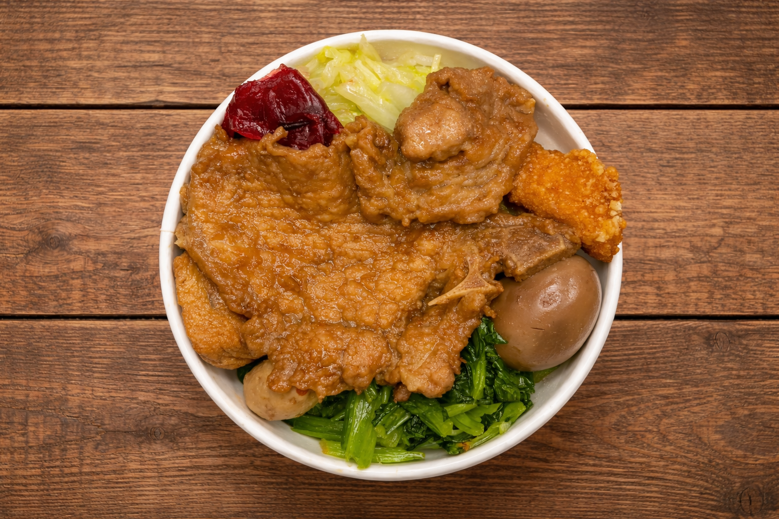 排骨便當(圓盒)