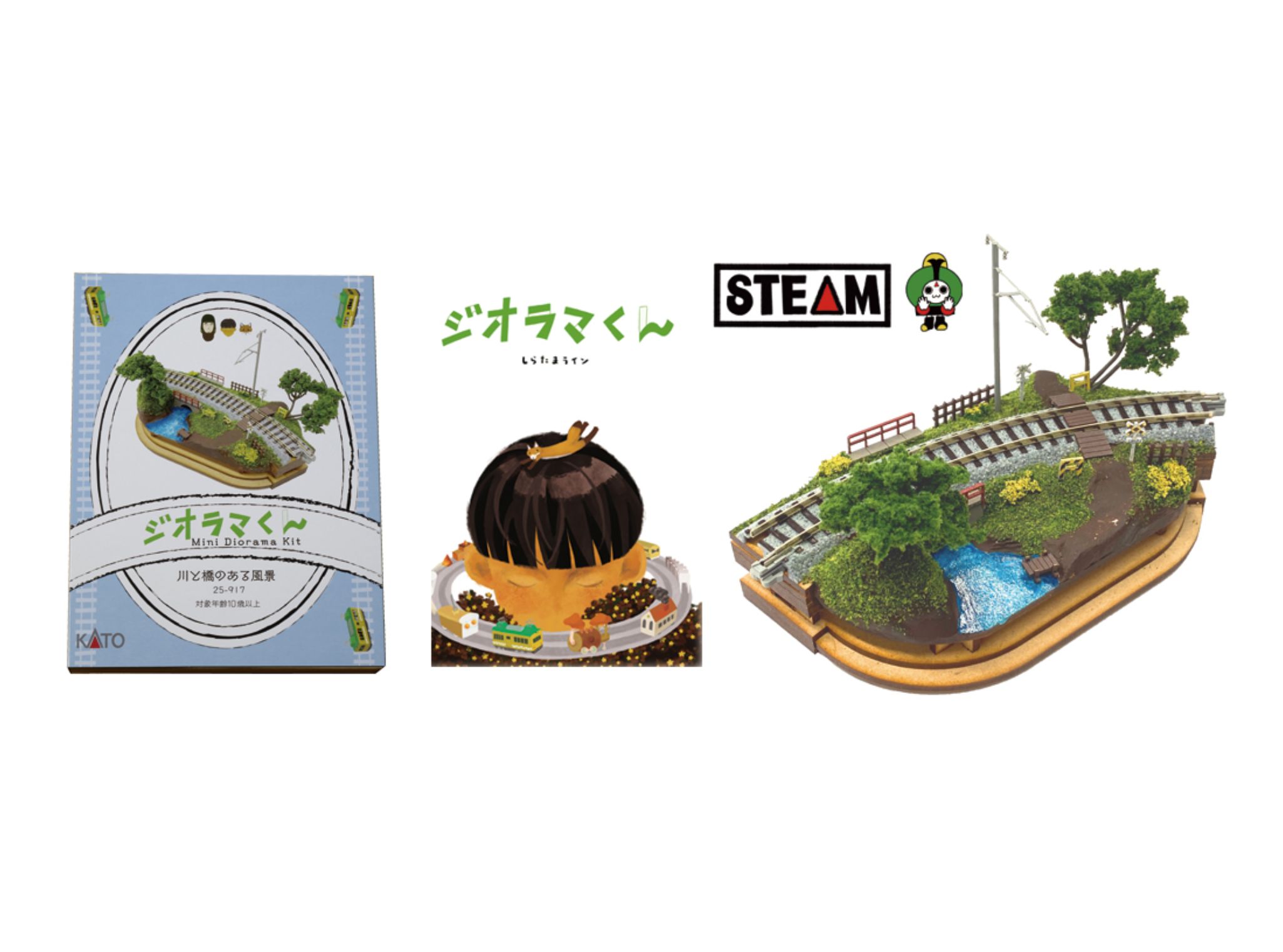 Kato N規 迷你場景套件+模型君繪本