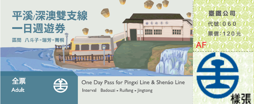 平溪線/深澳雙支線一日週遊券(全票)