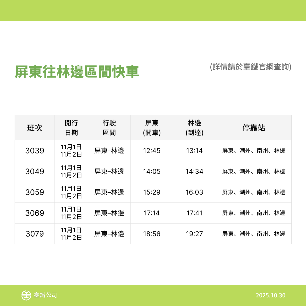 2025屏東鐵道文化觀光祭加開班次時刻表 1.png