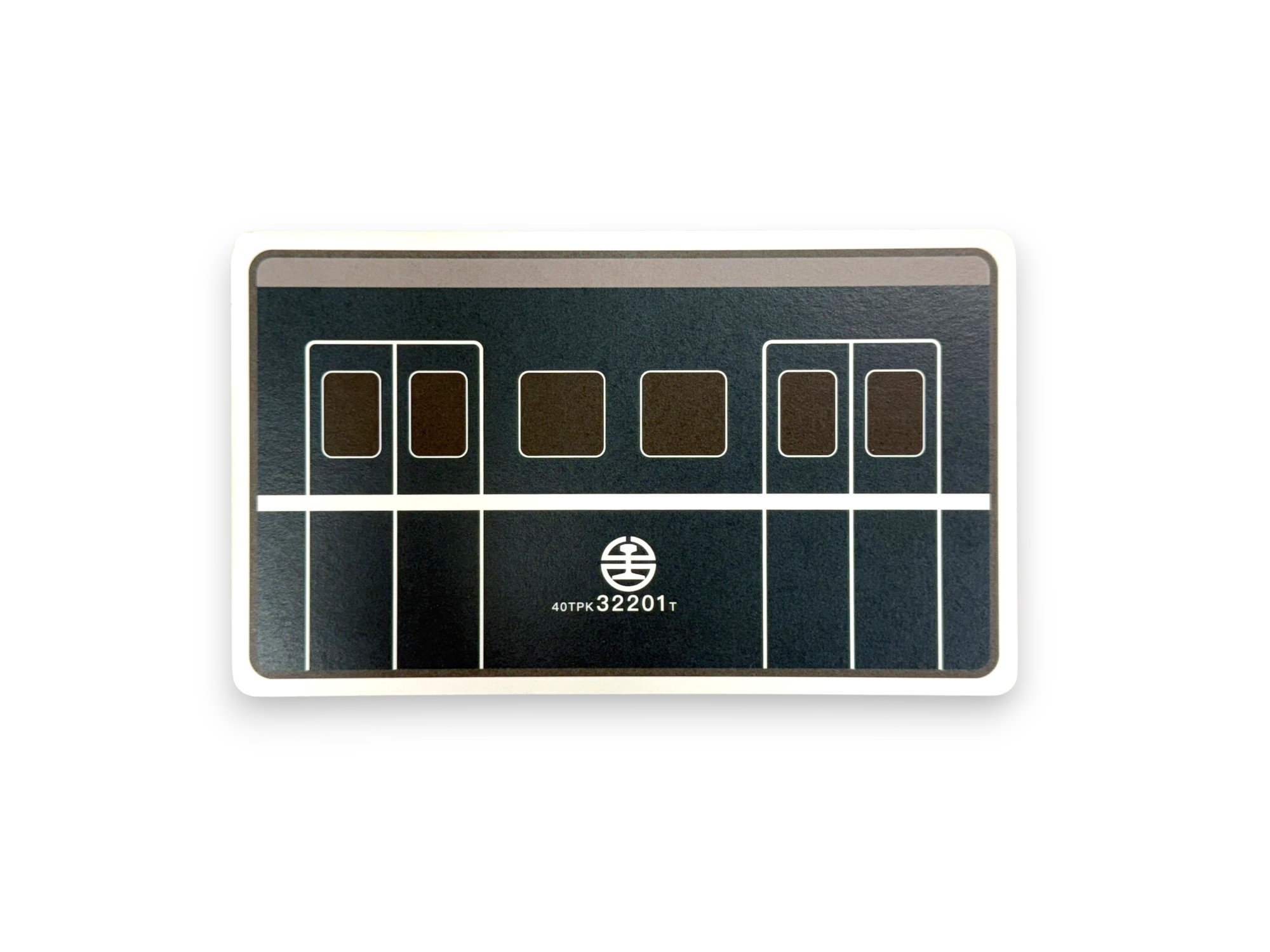 造型明信片-藍皮列車