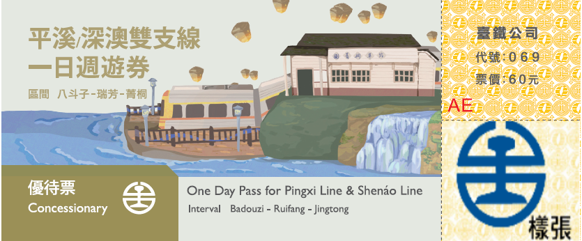 平溪線/深澳雙支線一日週遊券(優待票)