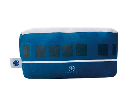 藍皮列車造型抱枕