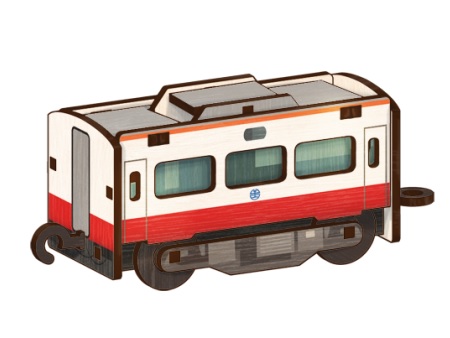 EMU1200列車廂立體造型組合拼木