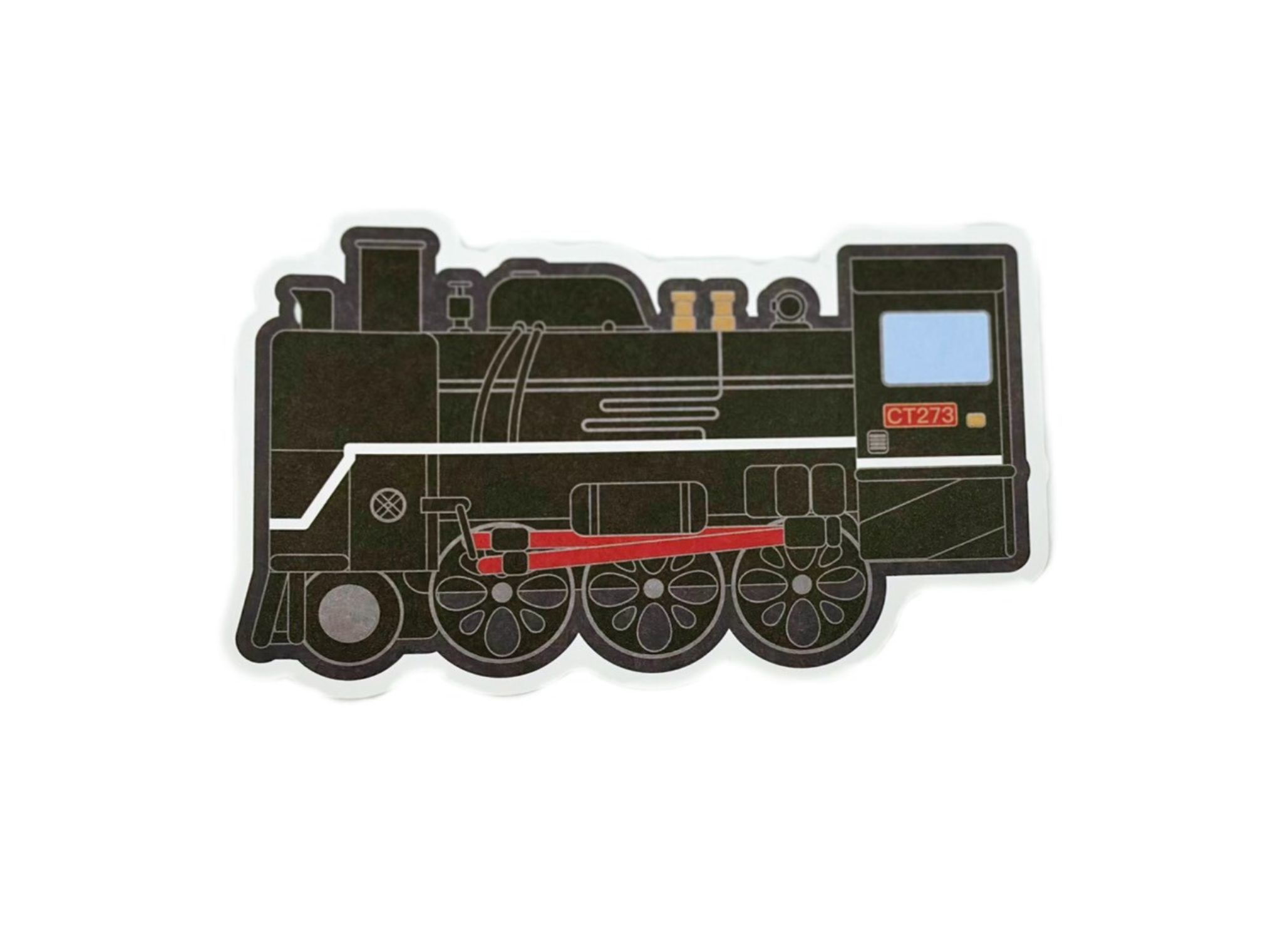 CT273蒸汽機車頭明信片