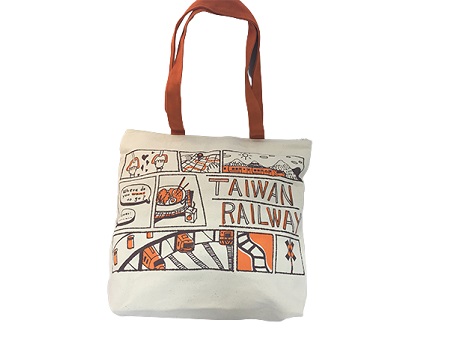 鐵道之旅手繪帆布袋