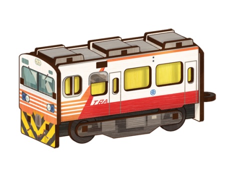 EMU1200列車頭立體造型組合拼木