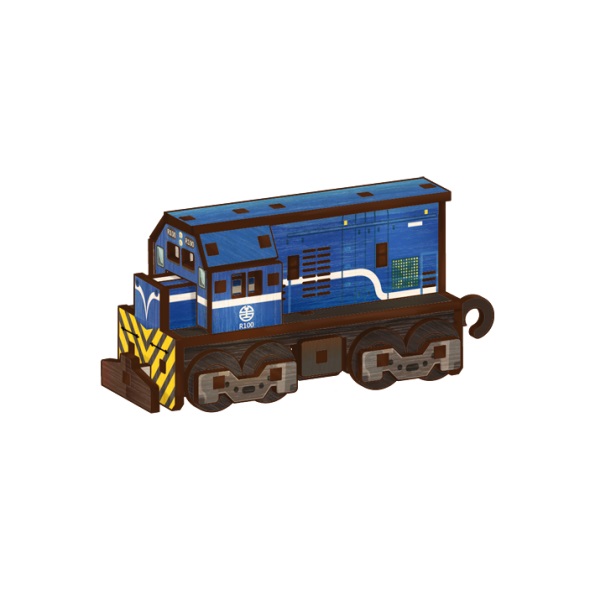 R100柴電機車藍色列車頭拼木
