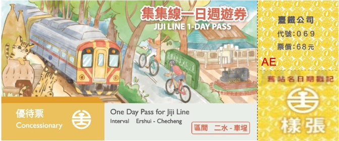 集集線一日週遊券(優待票)