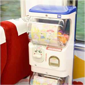 車廂設置環島之星萌旅號限定的扭蛋機與拍貼機，歡迎大家上車體驗